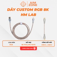 HM LAB RGB Custom Led Wire Supports Polling Rate | USB A to C | USB C to C