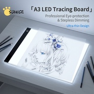 A3 LED Copy Light Pad Tracing Tablet, Light Box for Animation Sketch Stencil Diamond Graphic Drawing