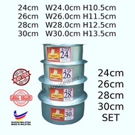 [Kucing] Degchi Pot with Lid 24cm ~ 30cm Alu Pot