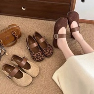(QC Fullbox) Soft suede women's doll shoes G81