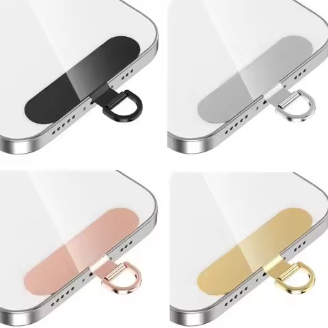 1/2/3PCS Metal Hanging Cord Tab Universal Ultra-thin Stainless Phone Tether Tab Phone Lanyard Access