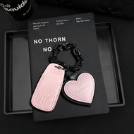 Leather Car Key Case Cover For Audi A6L A4L A7L Q6 Q7 Q8 A8L A6 C8 A4 A5 A6 A7 A8 SQ8 RS E-tron 55 Q