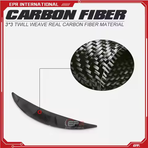 TMK Style Carbon Fiber Bonnet Spoiler (Pre-Facelifted) For Toyota 08-11 Prius ZVW30 RR-GT Glossy Fin