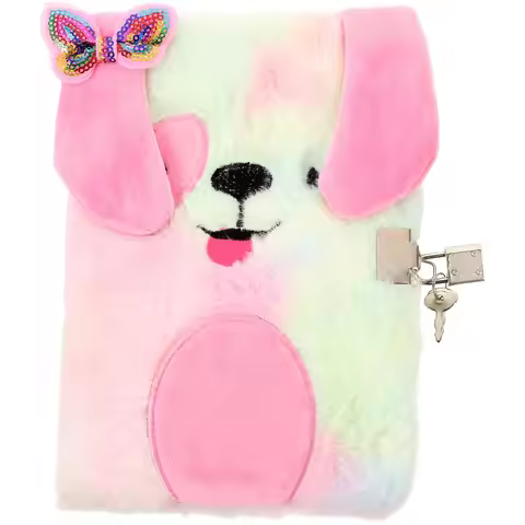 Lockable Notebook Diary Soft Cover Cute Cartoon Shell Perfect for Daily Journaling Travel Writing Di
