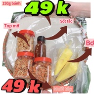 [LOẠI NGON] Set Bánh Tráng Phơi Sương Top Mỡ +Bơ Béo+Muối Tép Ruốc Hành+Tặng Sốt tắc(bò ớt rim..)