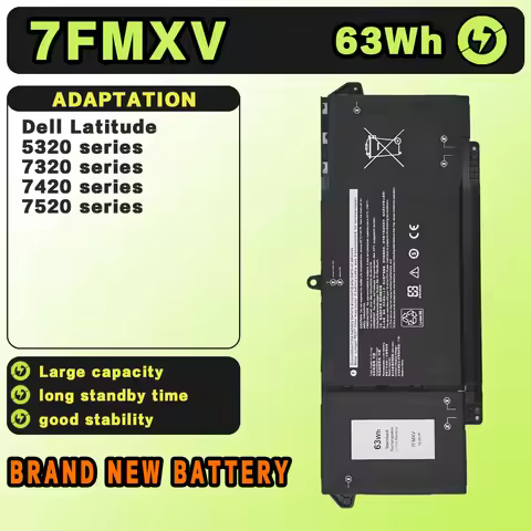 SAT Laptop Battery for Dell 7FMXV 9JM71 Latitude 5320 7320 7420 7520 Series HDGJ8 MHR4G TN2GY 4M1JN 