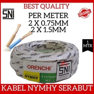 DISKON Kabel listrik 2x1.5 ETERNA Serabut 2 X 1.5 NYMHY