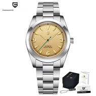 Pagani 2024 NH35ใหม่36.5มม. นาฬิกากลไกอัตโนมัติหรูหราไพลินสแตนเลสสตีลดำน้ำกีฬา20Bar เรืองแสง C3 W