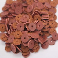 Ultra-Thin Cowhide Spacer Diameter 5 6 8 101214MM Red Wenwan Bodhi Bracelet Gasket Loose Beads Artif