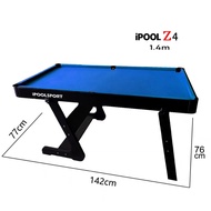 142cm Pool Table Snooker Table Meja Pool Meja Snooker Adjustable Foldable Game Billiards Arcade Room