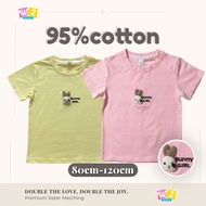 W2 Kids Sisters Matching T-Shirt 95% Cotton Soft Girls Tee Twin Outfit Casual Summer Top