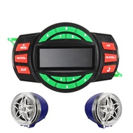 Waterproof LCD Motorcycle MP3 Player Alarm FM Amplifier Speaker with Bluetooth Function