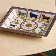 愛馬仕 Hermes 置物盤 全新 稀有 絲巾馬紋