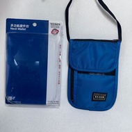 YESON永生牌581 隨身護照包 薄形小斜背包 證件.手機.機票.各式卡片收納 貼身安全 台灣製造$580藍色