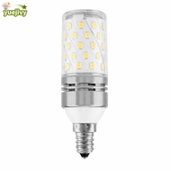 YUEJIPH LED Bulbs, E12 12W Corn Bulbs, Decorative AC 85-265V Warm White  PC Shade LED Chandelier Bul