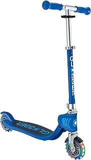Globber Flow Junior Foldable Kids Kick Scooter - Secure Ride for 3-5 Years Old, T-bar, Battery-free 