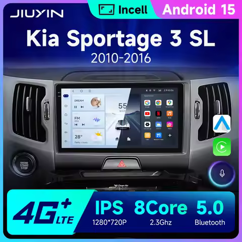Android 15 Car Radio For KIA Sportage 3 Sportage R 2010-2016 Wireless Android Auto Carplay Multimedi