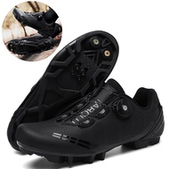 huas Mountain flat sports road boots, speed racing track shoes, pedal bike shoes Cycling Shoes