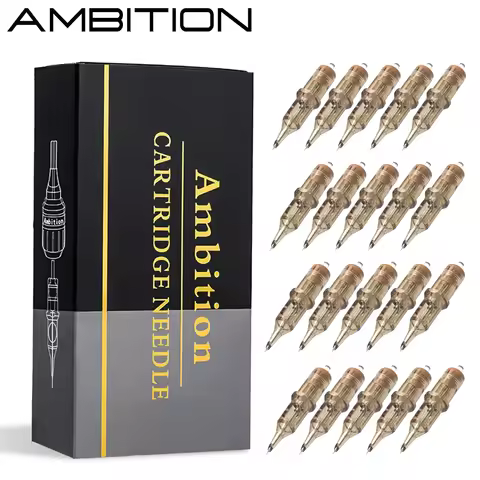 Ambition Premium RL/RM/RS 20pcs Tattoo Cartridge Round Liner Shader Curved Magnum Tattoo Needle 1RL 
