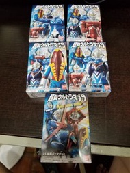 鹹蛋超人超可動盒蛋第九彈 一套五盒 七星俠 ，超人力斯 ，超人高斯