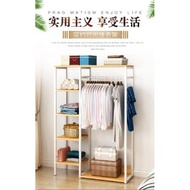 Cloth Wardrobe Cabinet Cloth Storage Cabinet Modern Style MDF (L60/90/120 x W30 x H140cm) Rak Baju A