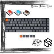KEYCHRON K7 ULTRA-SLIM WIRELESS RGB LOW PROFILE HOT-SWAP MECHANICAL KEYBOARD - GATERON BLUE / BROWN 