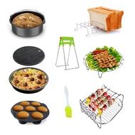 6-8 Inch Air Fryer Accessories Best Hot Fryer Accessories Set of 12 Fit all 3.2Qt-6.8Qt Air Fryers