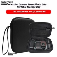 PAPERNOTE Carrying , Fall Protection For Insta360 Ace  2/1 Xplorer Grip Storage Bag, Portable EVA Sh
