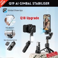Q19 Ai Tracking Gimbal Stabilizer For Phone Selfie Stick 360 Bluetooth Remote Q18 2025 Upgrade