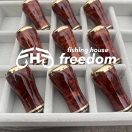 [FHF/fishing house freedom] Wood Handle Knob Round Shape "Karin" (Padouk) Burl Monochrome (1 piece) 