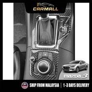 Mazda 3 BN 2016 - 2018 Gear Carbon Fiber Lining Interior Gear Shift Panel Cover Trim Fit [CarMall] A