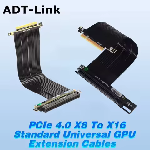 PCIe 4.0 X8 To X16 Standard Universal RTX 3060 GPU Extension Cables Riser PCI-E 4.0 8x 16x Gen 4 128