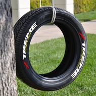 XTREME Car Tire Sticker Rubber 3D Conjoined Tire Decoration Sticker Factory Ready Stock