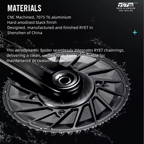 RYET Colorful Aero Road Bike Chainring 50-34T 52-36T 54-40T 56-42T 11/12 Speed 1x 2x for Road Time T