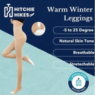 Hitchie Winter Leggings - Women's Natural Skin Tone, Seamless, Comfortable Tight-Fit Cotton