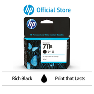 HP Original 711B Black Ink Cartridge 3WX01A - 80ml | Compatible with HP Designjet: T120 T125 T130 T5
