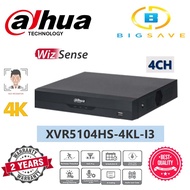 DAHUA 4CH / 4 CHANNEL XVR5104HS-4KL-I3 PENTA-BRID 4K-N/5MP COMPACT 1U 1HDD WIZSENSE DVR RECORDER