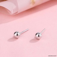 Simple Silver Bead Earrings Peas Korean Popular Evil South Delivery Store [0140D]