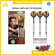 {FREE Flight + Shaft} SHOT MICHAEL SMITH Bully Boy PRECISION  Soft Tip Darts SET- 80% Tungsten