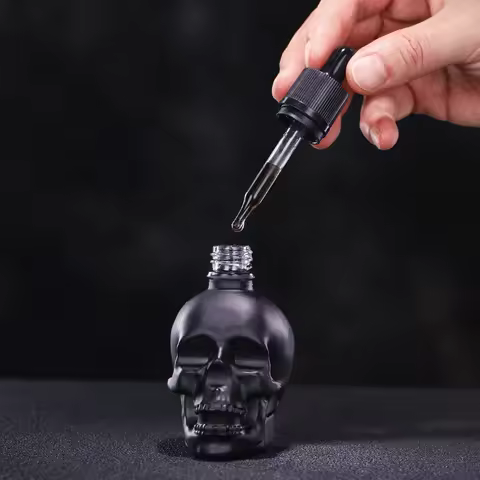 Glass Spray Bitter Dropper Bottle Scrub Skull Bitter Bottle Of Bitter Medicine Dropper BITTER BOTTLE