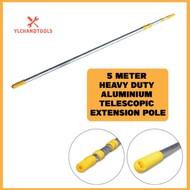 (4M/5M/6M) (13/16/20 Foot) TELESCOPIC ALUMINIUM EXTENSION POLE Roller Rod Adjustable Brush Paint Tan