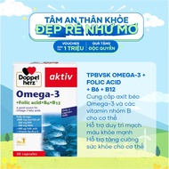 TPBVSK Doppelherz Omega-3 + Folic acid + B6 + B12 provides Omega-3 fatty acids and B vitamins