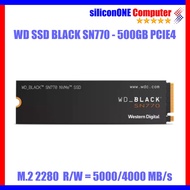 WD Black SN770 500GB M.2 NVME Gen4 PCIE SSD