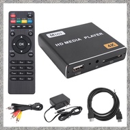 (BIGY) Mini 4K HDD Media Player 1080P Horizontal and Vertical Digital Video Player with USB Drive/SD