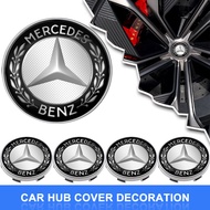 4PCS 56mm/60mm Car Rim Cover Decal Tire Wheel Center Hub Cap Sticker Emblem Decal For Mercedes Benz 