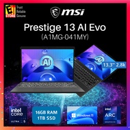 MSI LAPTOP Prestige 13 AI Evo A1MG-041MY (Intel Core Ultra 5 125H/16GB/1TB /13.3 OLED 2.8K/Intel Arc Graphics/W11/2Y)
