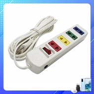 LIOA 4-hole 4S5W power outlet 5 long - overload protection with CB