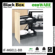 {The Hardware Lab}ecoWare x Black Box IF-M6011-BB Magic Corner Basket With Soft Closing Slide Black Series