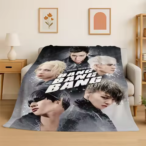 Kpop Bigbang G Dragon Music Star Flannel Blanket Soft Warm Throw Blanket for Bedroom Living Room Bed