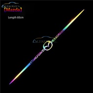 ACEKOGO 1Pc Car Sticker Colorful Laser Decoration Stickers Reflective Waterproof Accessories for Mazda 2 3 5 6 Rx7 Mx5 Cx5 Familia Biante Vantrend 323 E200